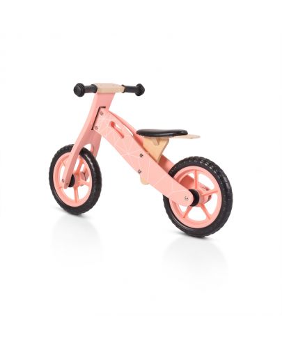 Дървен балансиращ велосипед Moni Toys, 5018, розов - 2