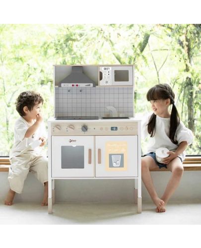 Дървена детска кухня Classic World - Със звукови и светлиннии ефекти - 5