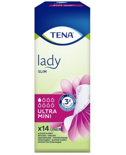 Дамски превръзки Tena Lady - Slim Ultra Mini, 14 броя  - 1