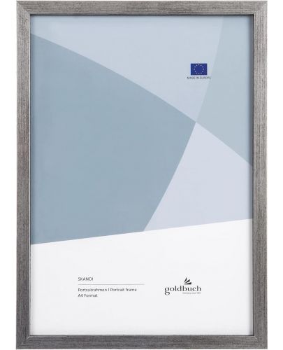 Дървена рамка за снимки Goldbuch - Сребриста, 21 x 30 cm - 1
