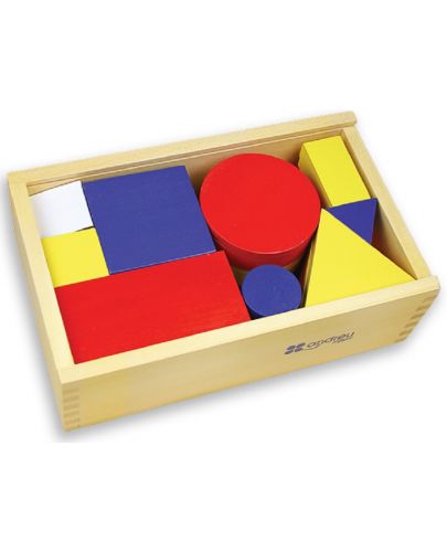 Дървени блокчета Andreu toys - Форми и цветове - 1