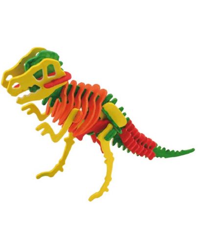 Дървен 3D пъзел Andreu toys - Скелет на динозавър - 2