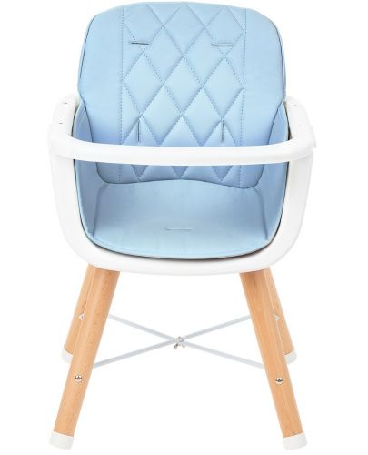 Дървено столче за храненe Kikka Boo - Woody, синьо - 6