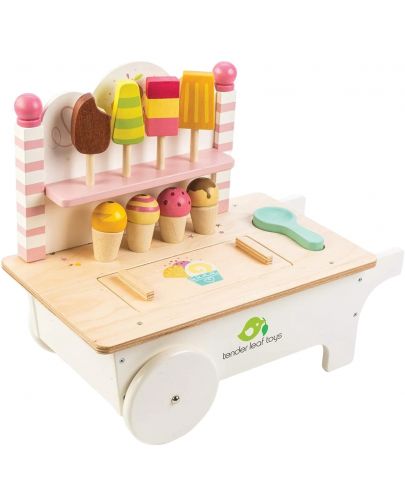 Дървена количка за сладолед Tender Leaf - 1