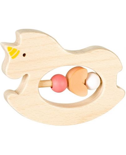 Дървена бебешка дрънкалка Lule Toys - Еднорог - 1