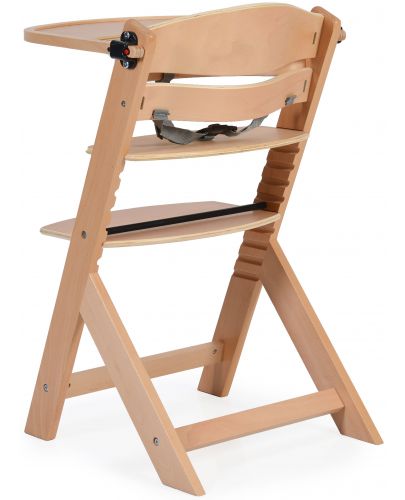 Дървен стол за хранене 2в1 Cangaroo - Nuttle, натурален - 5