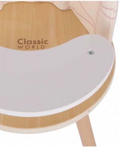 Дървена играчка Classic World - Столче за хранене - 4