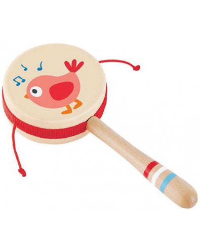 Дървена музикална играчка Hape - Барабан - 1