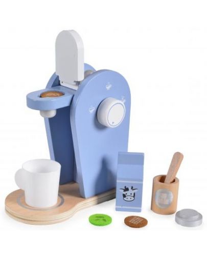 Дървен комплект Moni Toys - Сет за кафе - 1