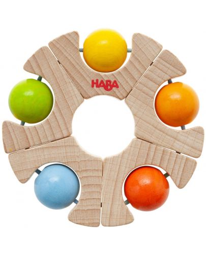 Дървена играчка Haba - Цветни топки - 1