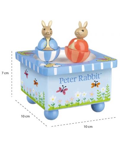 Дървена музикална кутия Orange Tree Toys Peter Rabbit - 3