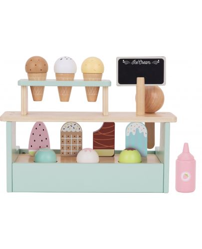 Дървен комплект Tooky Toy - Магазин за сладолед - 5