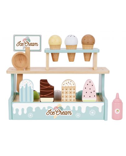 Дървен комплект Tooky Toy - Магазин за сладолед - 4