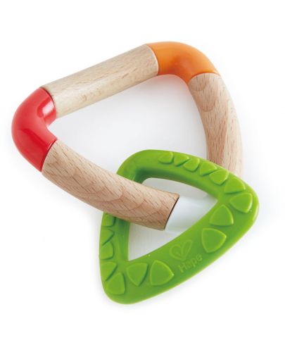 Дървена играчка Hape - Двойна чесалка за зъбки - 1