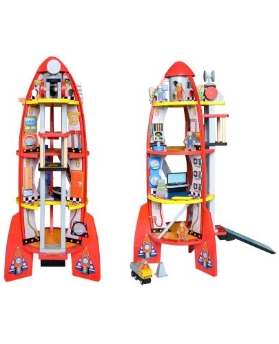 Дървен комплект Acool Toy - Космическа ракета - 2