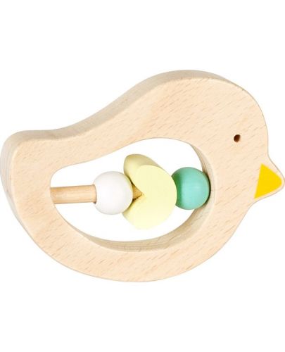 Дървена бебешка дрънкалка Lule Toys - Птичка - 1