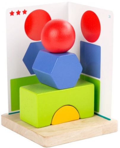 Дървена образователна играчка Lucy&Leo - Запознаване с геометрията - 2