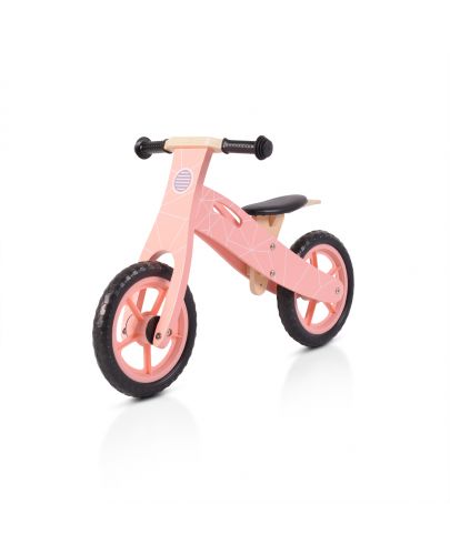 Дървен балансиращ велосипед Moni Toys, 5018, розов - 1