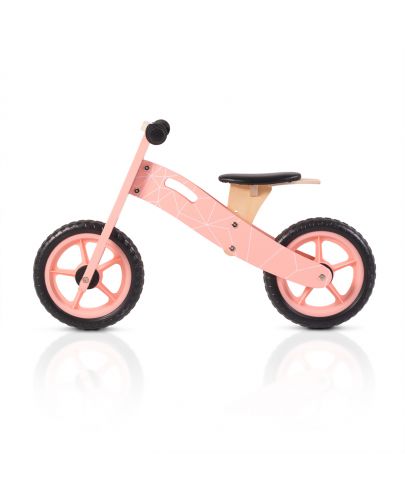 Дървен балансиращ велосипед Moni Toys, 5018, розов - 4
