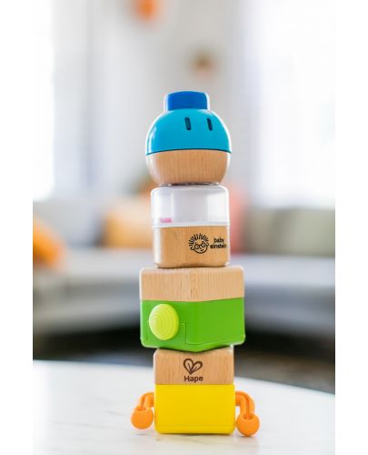 Дървена играчка Hape - Бебешки сензорен комплект - 6