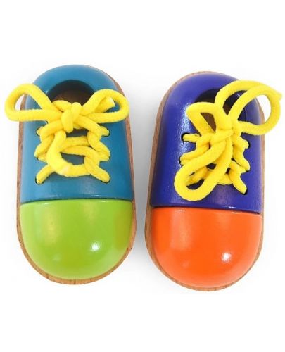 Дървени обувки с връзки Acool Toy - 1