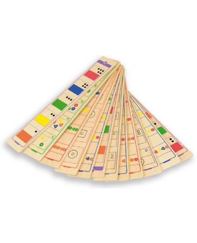 Дървена логическа игра Andreu toys - Форми и цветове - 3
