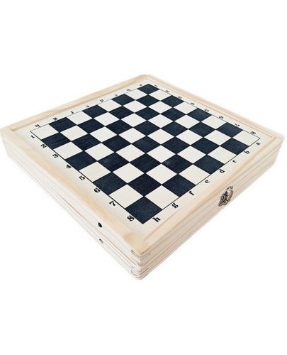 Дървена игра с пулове 2 в 1 Acool Toy - Ластиче и шах - 2