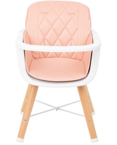 Дървено столче за храненe Kikka Boo - Woody, розово - 6