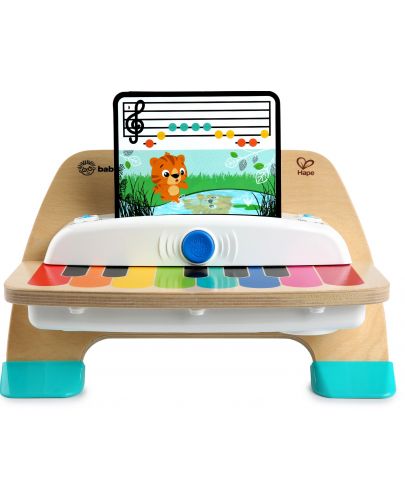 Дървена музикална играчка Hape - Сензорно пиано - 1