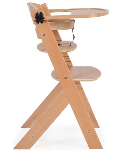 Дървен стол за хранене 2в1 Cangaroo - Nuttle, натурален - 3