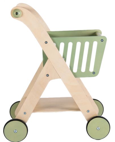 Дървена играчка Smart Baby - Количка за пазар - 1