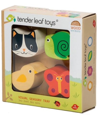 Дървена играчка Tender Leaf Toys - Сортер с текстурни елементи - 4