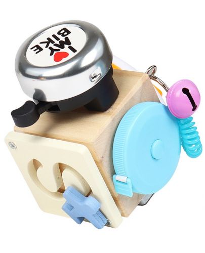 Дървена играчка Acool Toy - Кубче с активности - 1