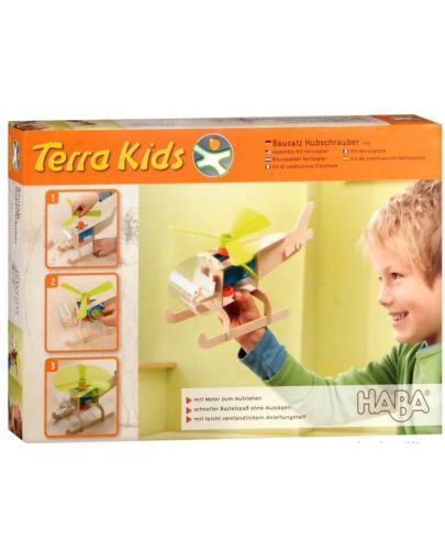 Дървен хеликоптер за сглобяване Haba Terra Kids - 1