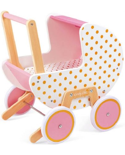 Дървена количка за кукли Janod - Candy chic - 1
