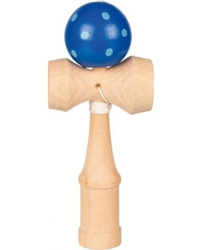 Дървена играчка Goki - Кендама,синя - 2
