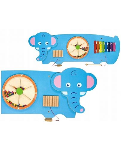 Дървен играчка за стена Viga - Слон   - 2