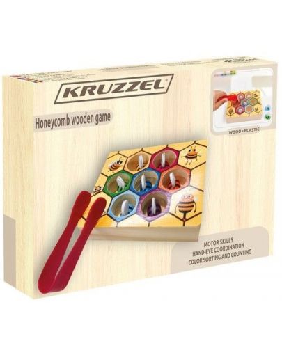 Дървена игрa Kruzzel - Пчелна пита - 6