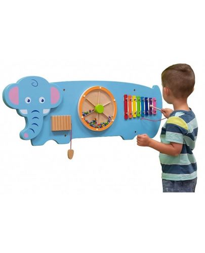 Дървен играчка за стена Viga - Слон   - 3