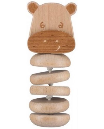 Дървена играчка Bebe Confort - Hippo Safari - 1