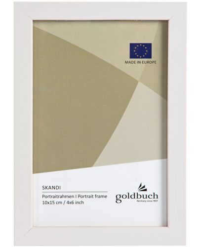 Дървена рамка за снимки Goldbuch - Бяла, 10 x 15 cm - 1