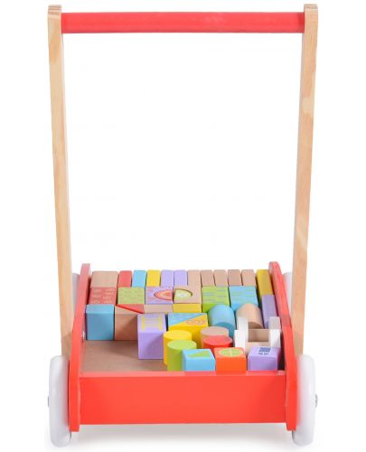 Дървена играчка за прохождане Moni Toys - Калинка  - 4