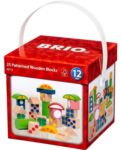 Дървени кубчета Brio - 1