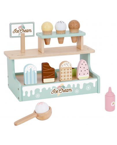 Дървен комплект Tooky Toy - Магазин за сладолед - 2