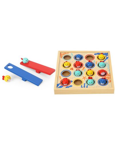 Дървена детска игра Tooky Toy - Летящи рибки - 2