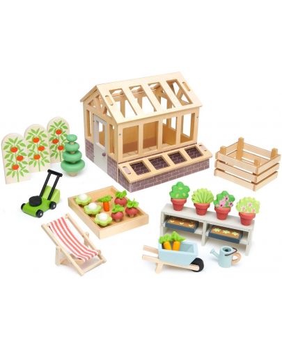 Дървен игрален комплект Tender Leaf Toys - Оранжерия и градина - 1