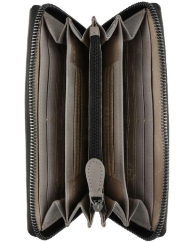 Дамски кожен портфейл Bugatti Bella - Long. RFID защита, таупе - 3