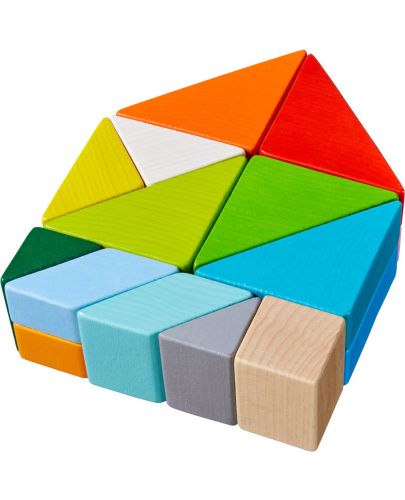 Дървени кубчета Haba - Танграм, 21 части - 3