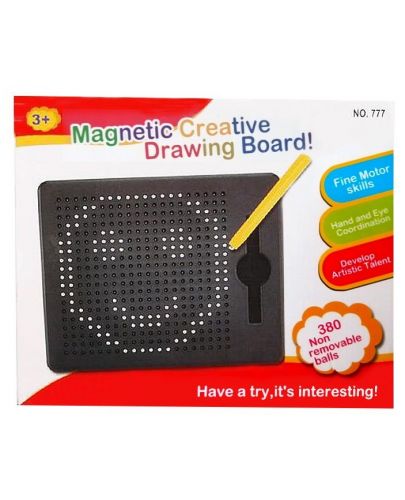 Дъска за рисуване Raya Toys - С магнитни мъниста - 1