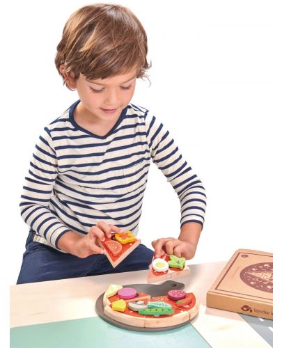 Дървен игрален комплект Tender Leaf Toys - Пица парти - 4